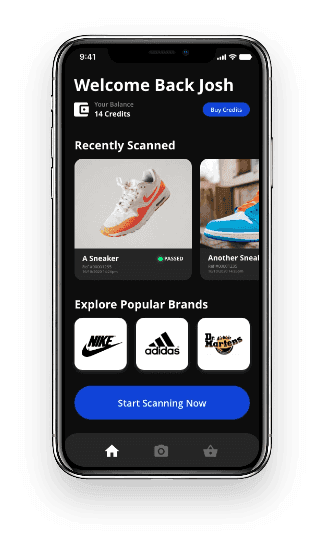 A personalised trainer website on a phone screen