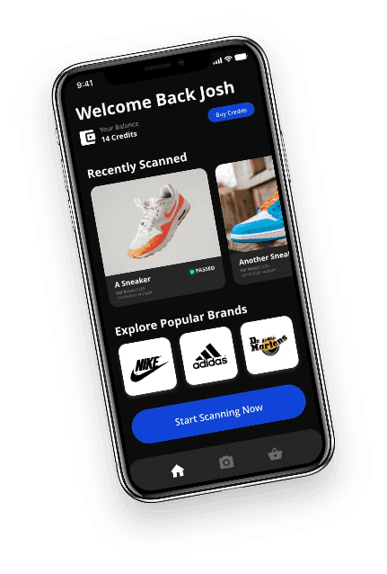 A personalised trainer website on a smartphone